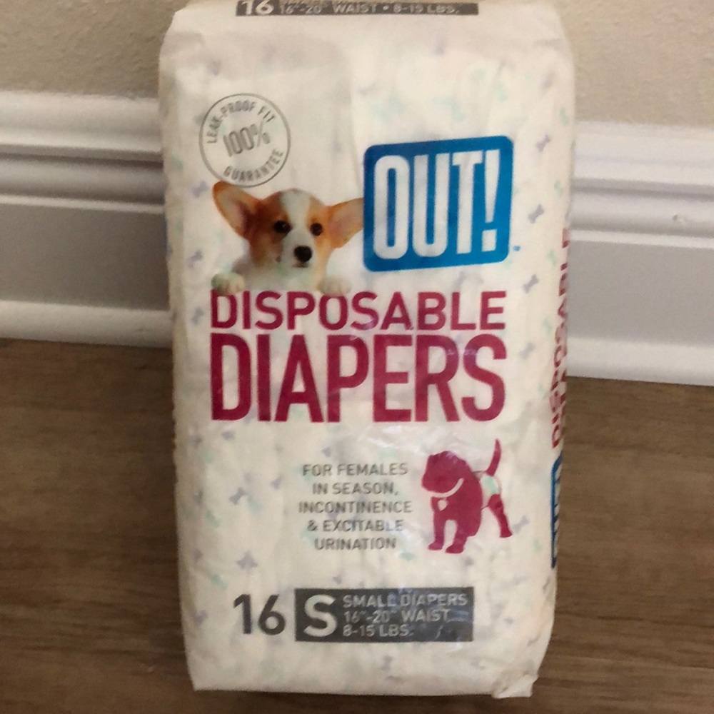 Dog disposable diapers new Small